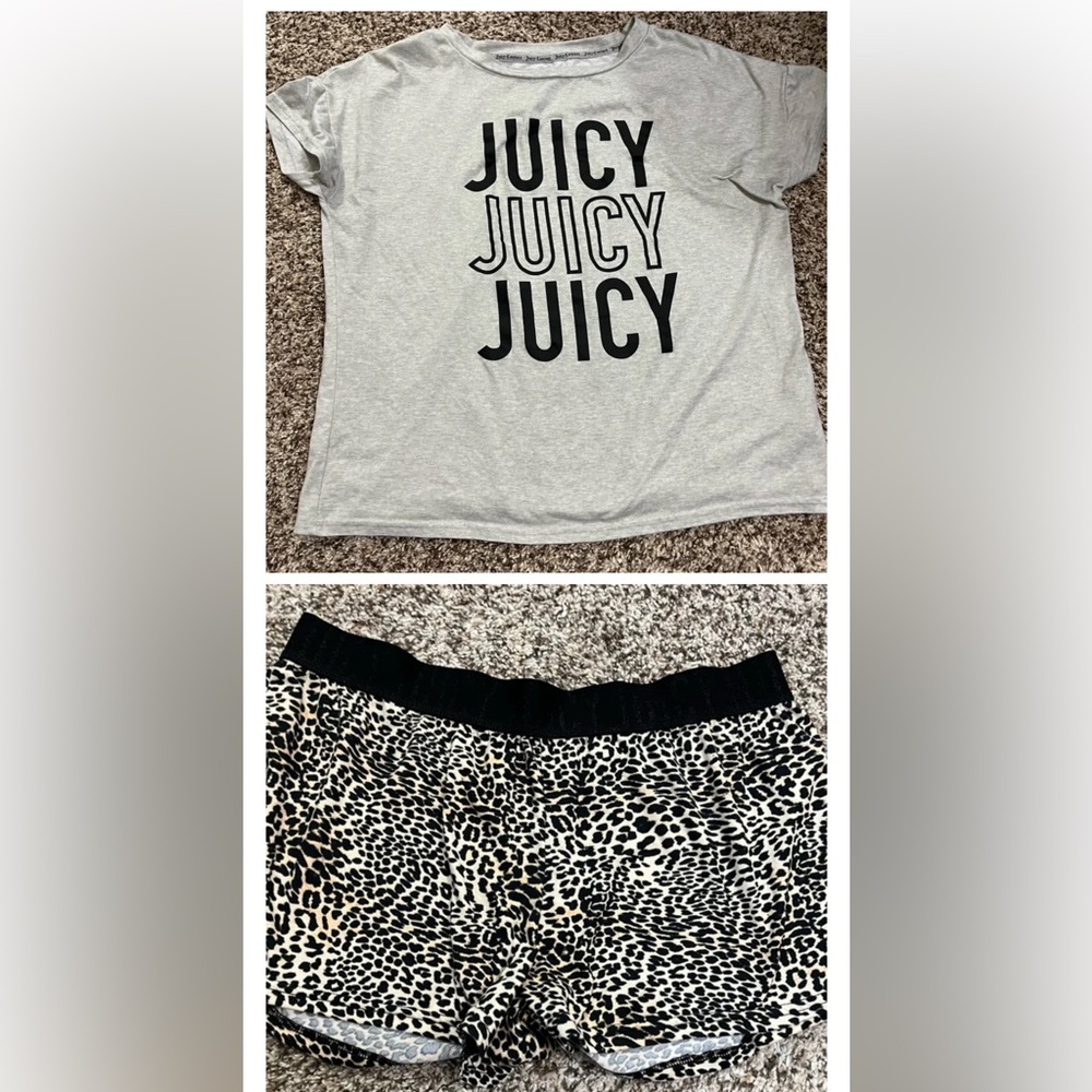 JUICY COUTURE LEOPARD PAJAMA SET